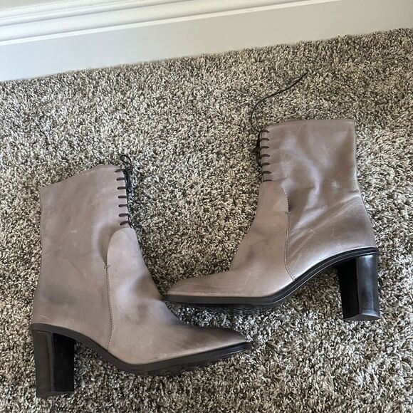 AGL Attilio Giusti Leombruni Leather Ankle Lace Up Boot Sz 8( 39 EU ) NEW - Picture 7 of 13